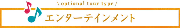 optional tour type エンターテインメント