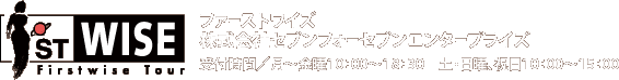ファーストワイズ 株式会社セブンフォーセブンエンタープライズ 受付時間/月~金曜10:00~18:30 土・日曜、祝日10:00~15:00