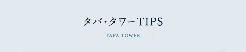 タパ・タワーTIPS
